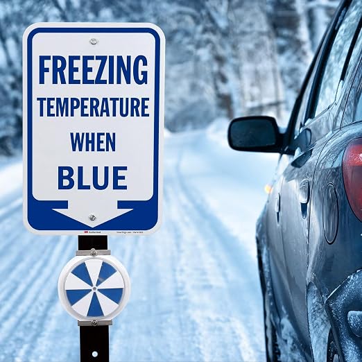 SmartSign Freezing Temperature When Blue Sign - Image 3