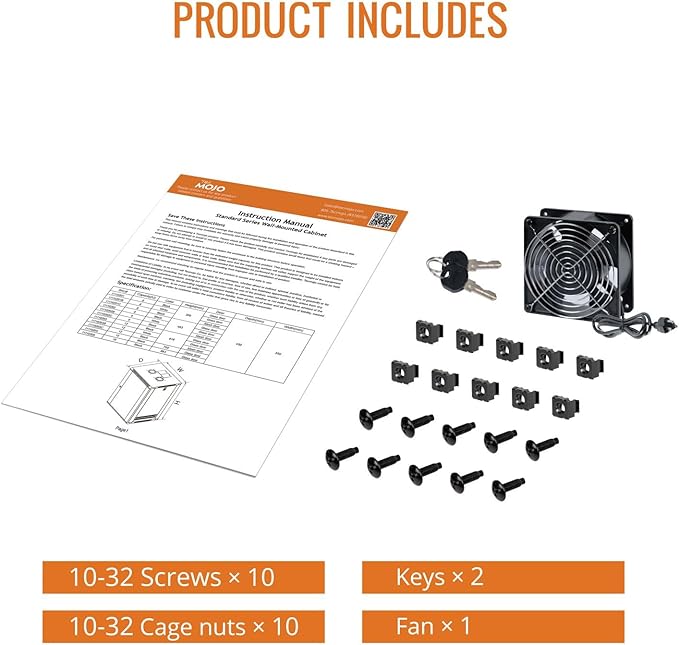 Tecmojo 9U Wall Mount Rack Network Cabinet - Image 6