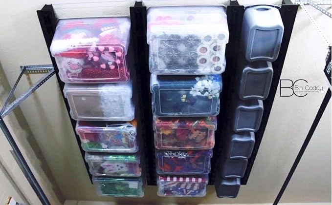 Overhead, Space-Saving Storage Tote Organizational Solution - Image 4