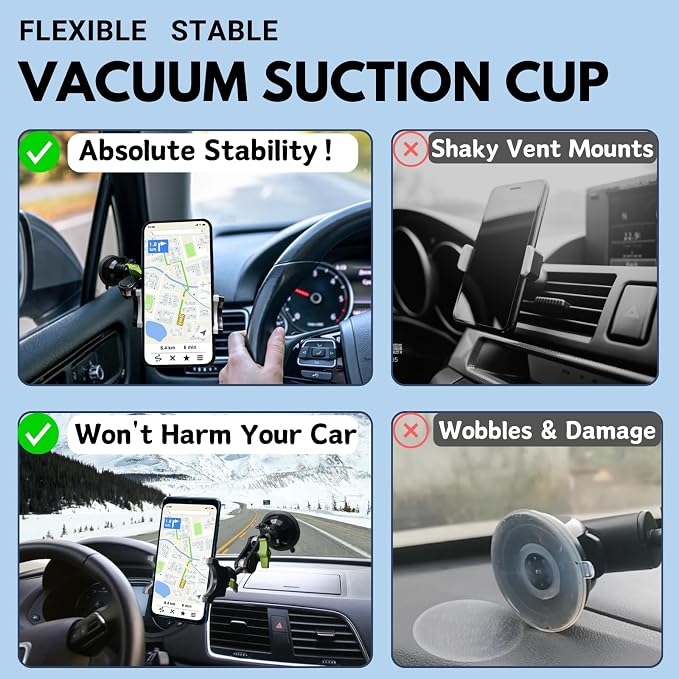 Suction Cup Phone Mount, Ultra-Stable Phone Holder - Image 3