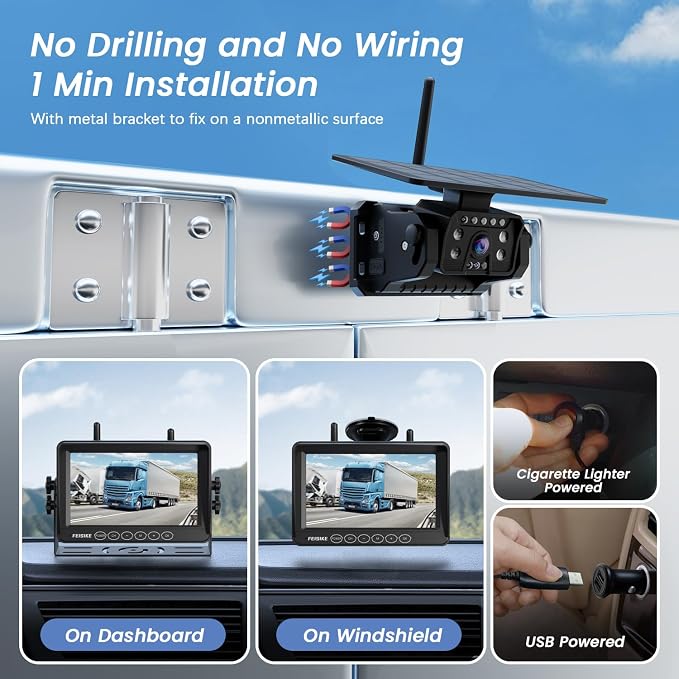 Magnetic Solar Wireless Backup Camera - Image 2