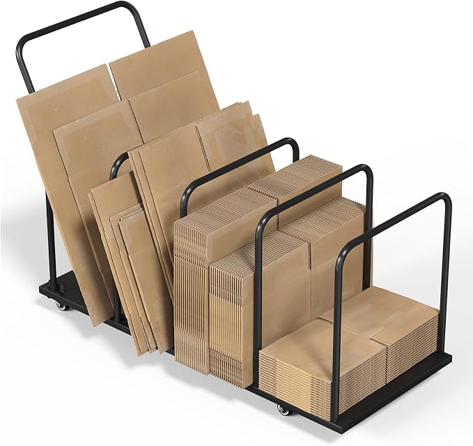 Carton Stand, Carton Storage Rack, Metal Cardboard Box Organizer - Image 9