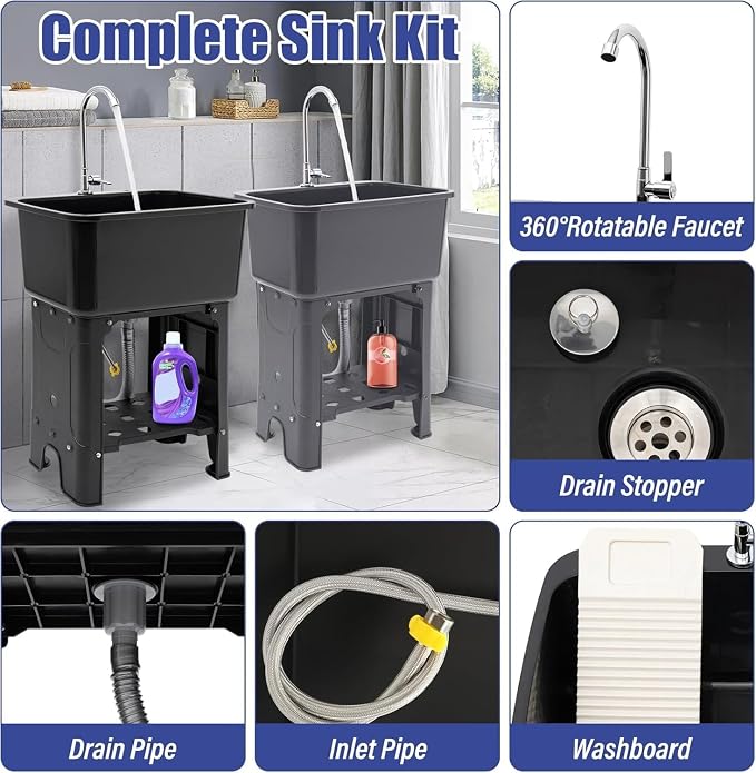 Free Standing Utility Sink - Image 5