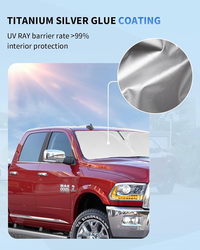 Sun Shade Sunshades for Dodge RAM 2500 3500 Truck Accessories Windshield Cover - Image 3