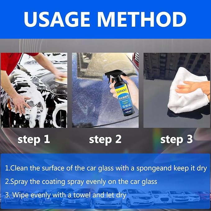 Car Coating Spray Set, Quick Effect Coating Agent, Quickly Coat Car Wax - Image 5