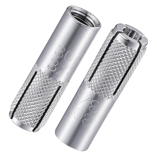 Wensilon 3/8"-16 Premium Stainless Steel Drop in Anchors Assortment, Knurled by Wensilon