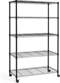 CAPHAUS 3/4/5-Tier Adjustable Height Wire Shelving Unit, Wire Rack Shelving by CAPHAUS