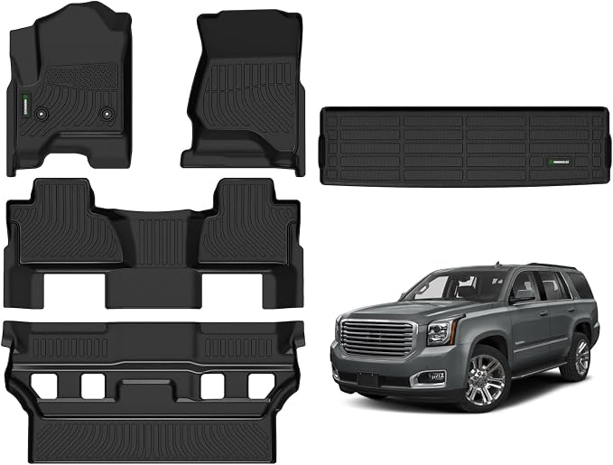 ANBINGO®Floor Mats Fit for Chevy Tahoe/GMC Yukon 2015-2020&Cargo Liners All by ANBINGO