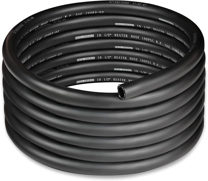 EVIL ENERGY 1/2" Heater Hose Coolant Radiator Straight 100PSI SAE 20R3 15FT by EVILENERGY