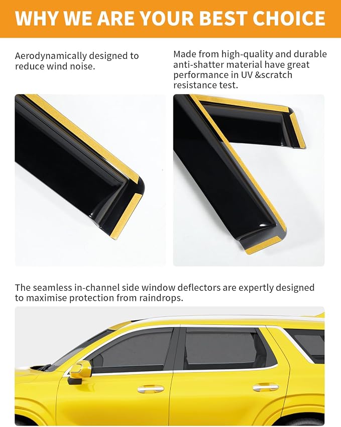 in-Channel Window Rain Guards Fit - Image 4