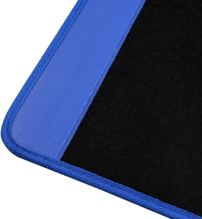 BDK Premium Carpet Black & Blue Floor Mats - Image 8