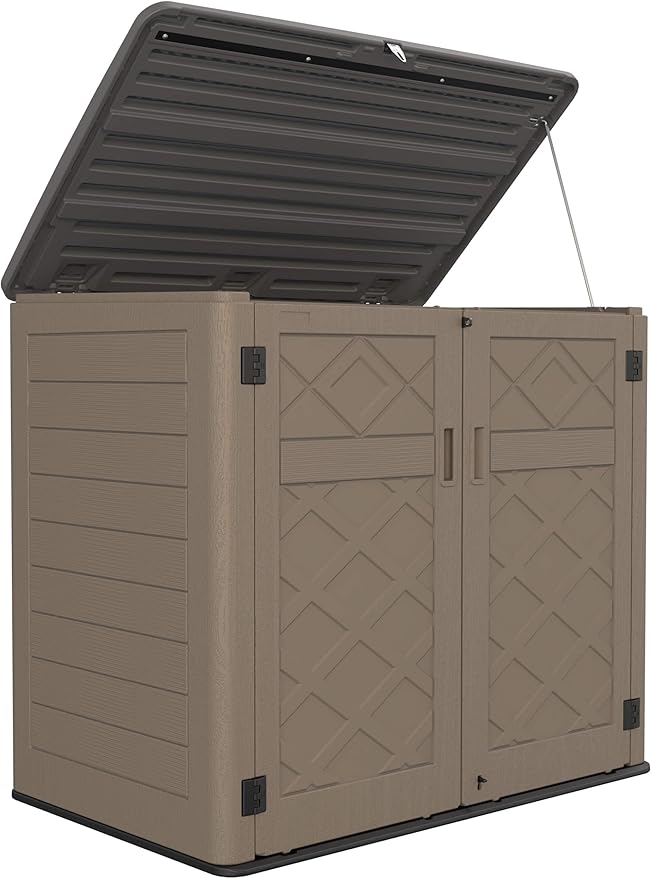 HOMSPARK Storage Shed Weather Resistance, Outdoor Storage Cabinet by HOMSPARK