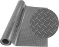 Garage Floor Mat, 4x8.2ft Diamond Rubber Plate Garage Flooring Rolls, Non-Slip by foriy