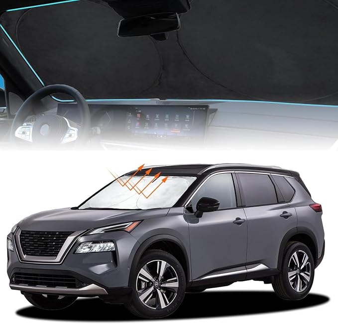 INSAUTO for Rogue Windshield Sun Shade Sunshade Foldable for Nissan Rogue by INSAUTO