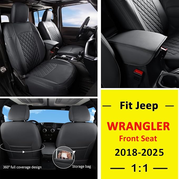 GIANT PANDA Customized Front Car Seat Covers - Image 2