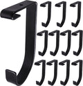 12-Pack Heavy Duty Add-On Storage Flat Hook Accessory by Saderoy