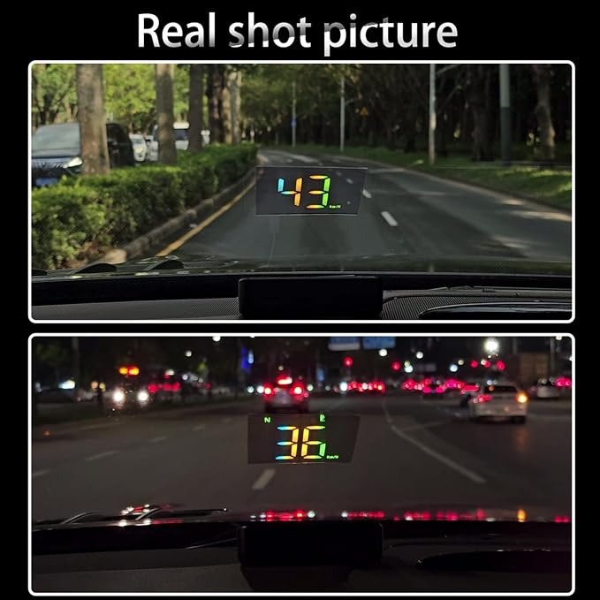 Heads Up Display M2S, GPS Speedometer Multi-Segment Alarm Settings, Fully - Image 7