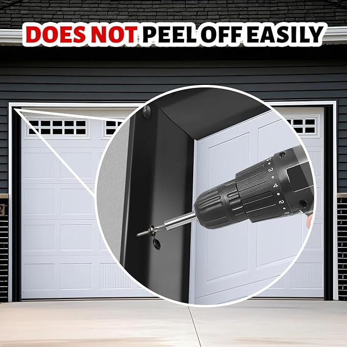 Garage Door Seal Top and Sides Seal Strip, 40FT Universal Garage Door Weather - Image 5