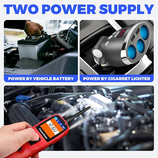 Autel PowerScan PS100 Circuit Tester, 12V 24V Automotive Electrical Tester - Image 8