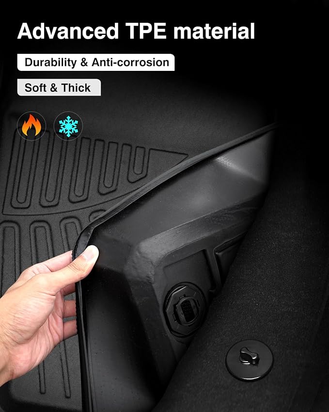 Powerty Floor Mats for 2022-2025 Kia EV6 Accessories All Weather Floor Liner 3D - Image 3