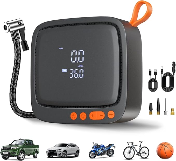 AP22 Tire Inflator Portable Air Compressor, 150 PSI Faster Inflation Cordless by Unknown