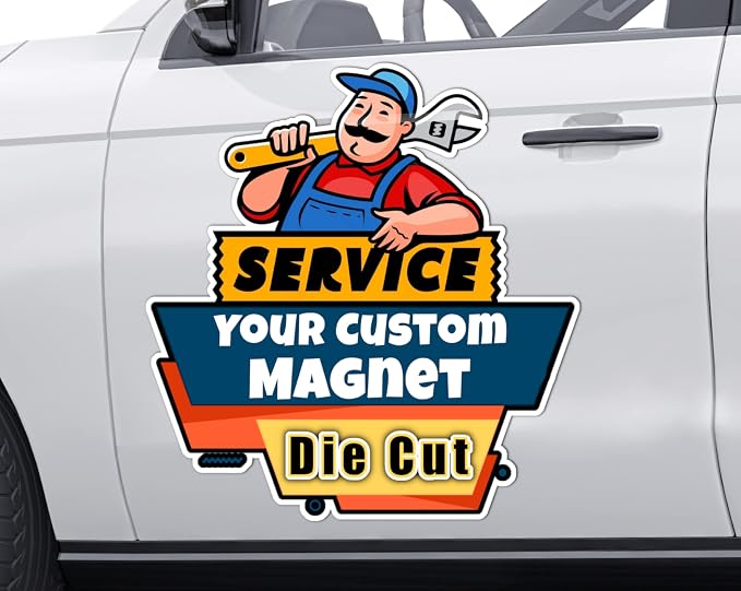 Die Cut Custom Car Magnet Sign | Personalized Logo - Image 5