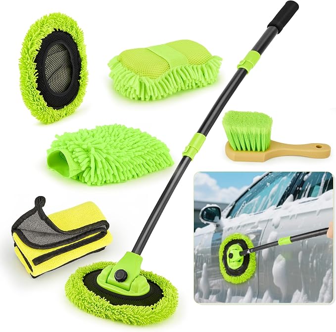 Car Wash Brush with Long Handle - Image 8