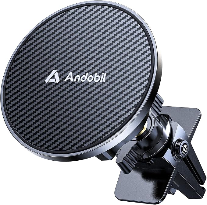 andobil Magnetic Phone Holder for Car Vent Suitable for iPhone 16/15/14 Grey by Andobil