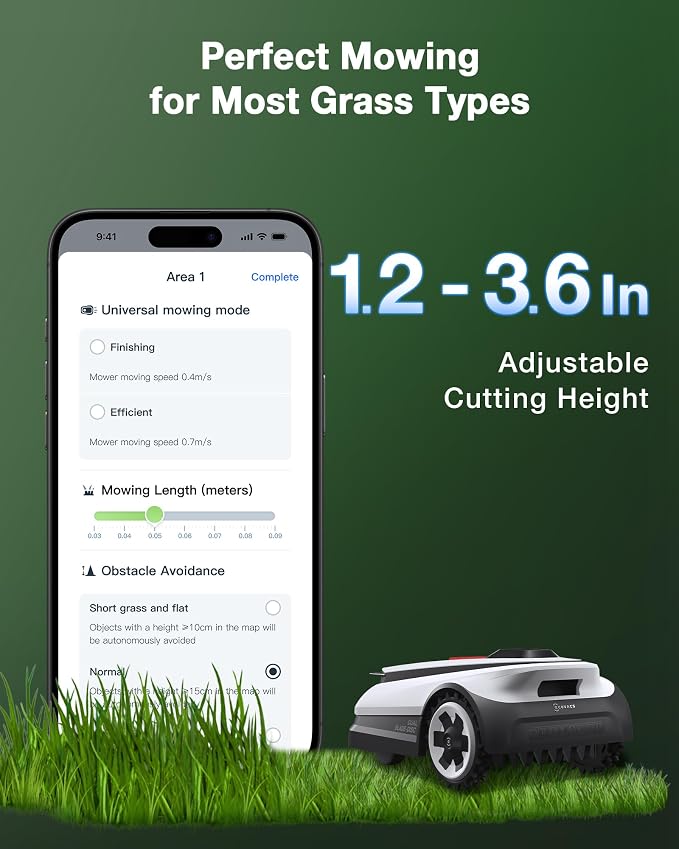ECOVACS Goat A2500 RTK Robot Lawn Mower, Lidar-Enhanced RTK+Vision Navigation - Image 3