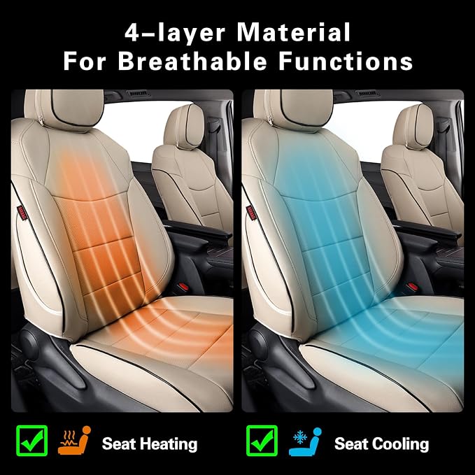 EKR Sienna Seat Covers for 2021 2022 2023 2024 2025 Toyota Sienna LE, 8 Seats - Image 5