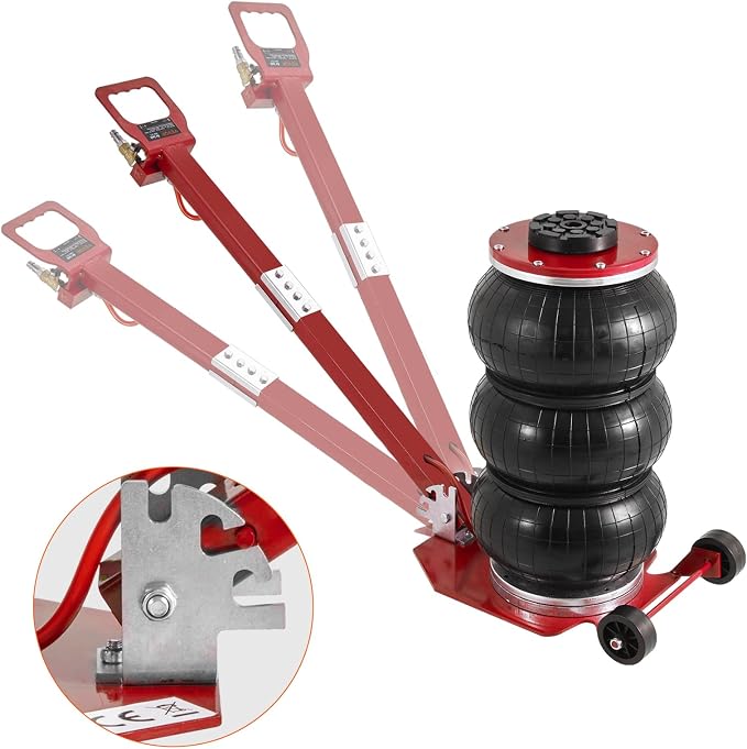 VEVOR Air Jack, 3 Ton/6600 lbs Triple Bag Air Jack, Air Bag Jack Lift Range - Image 7