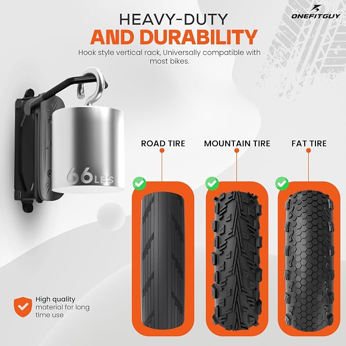 Swivel Bike Wall Mount, Bike Rack Garage, 150° Rotating & Space Saving Vertical - Image 4