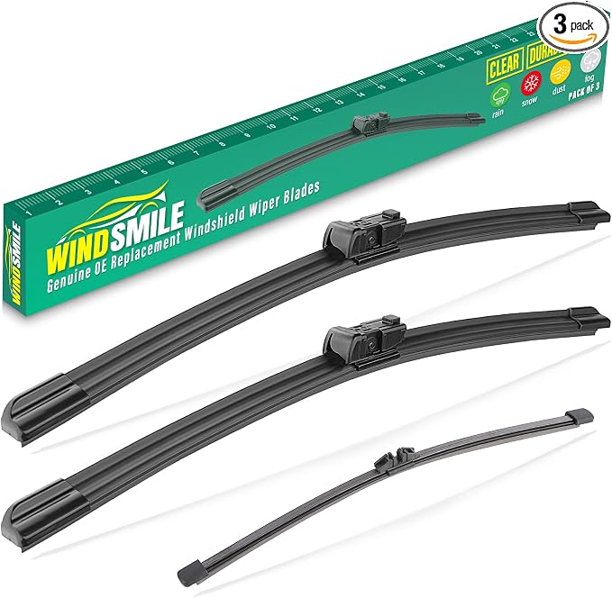 24" 20" 15" Windshield Wiper Blades Replacement by WINDSMILE