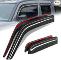 Auto Dynasty 4Pcs Carbon Fiber Pattern Window Visors Compatible by AutoDynasty