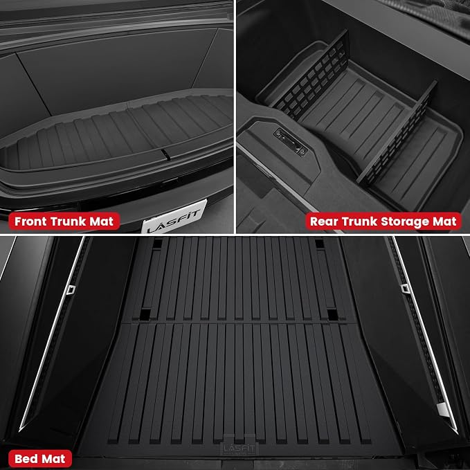 LASFIT Truck Bed Mat for Tesla Cybertruck 2024 2025 2023 6FT Bed Liner Car - Image 4