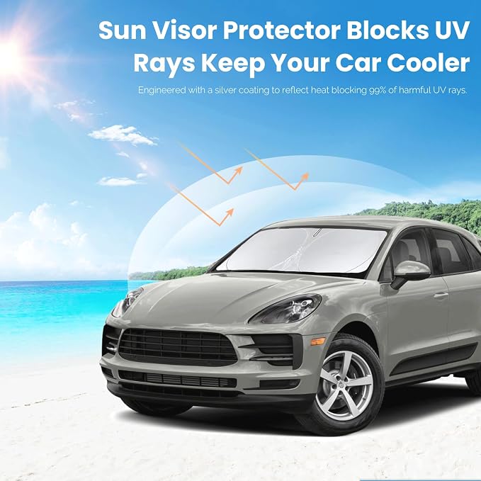 Custom Fit Macan Windshield Sunshade - Image 5