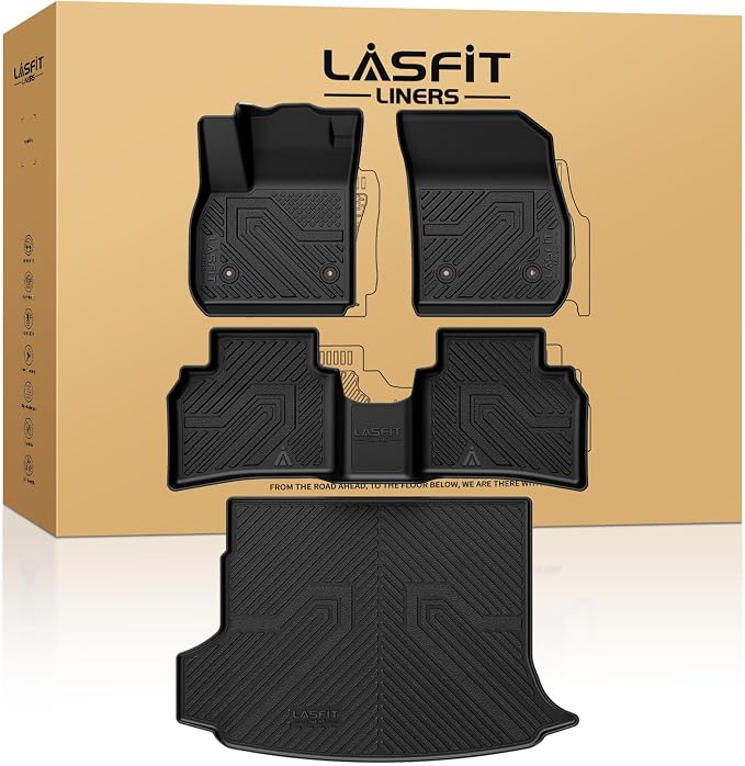 LASFIT Floor Mats & Cargo Mat for Buick Envision 2021-2026, TPE All Weather - Image 8