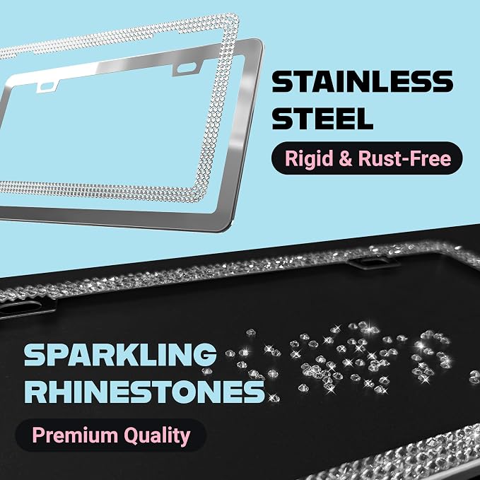 Dazzling Bling License Plate Frame - Image 4