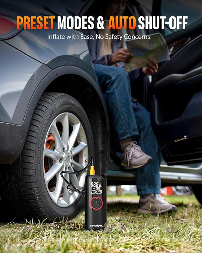 NEVERLAND Tire Inflator Portable Air Compressor - Image 4