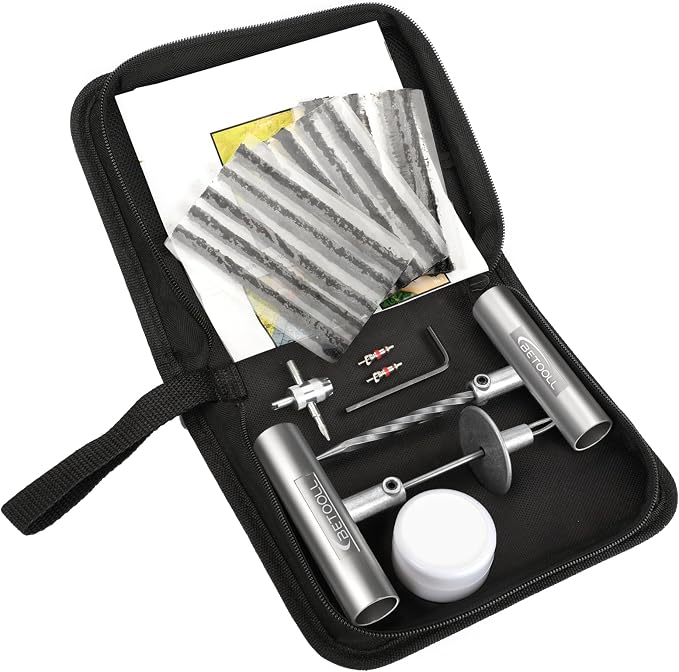Tire Repair Kit, for car Motorcycle, Golf Cart, Trailer etc. by BETOOLL