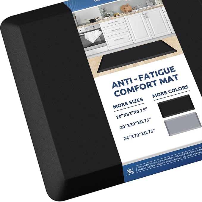 KitchenClouds Kitchen Mat Cushioned Anti Fatigue Rug 20"x39" Waterproof by KitchenClouds