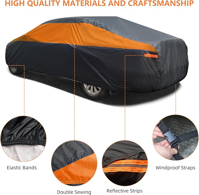 Car Cover Waterproof All Weather, Outdoor Car Cover - Image 4