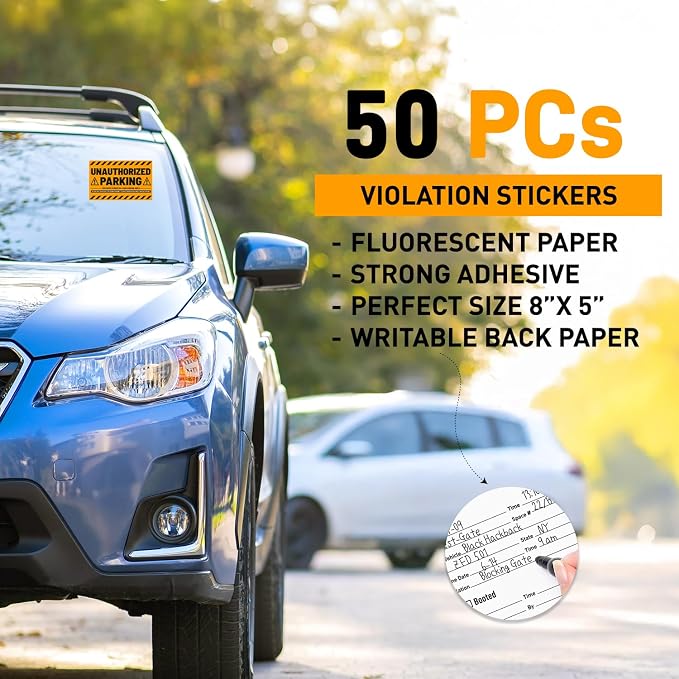 easykart labels 50 Parking Violation Stickers - Image 5