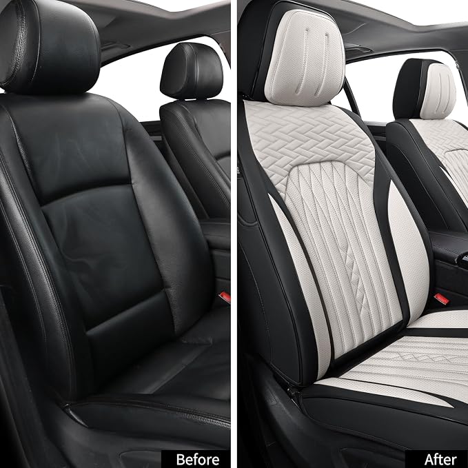 Car Seat Covers Full Set, Leather Seat Covers - Image 7
