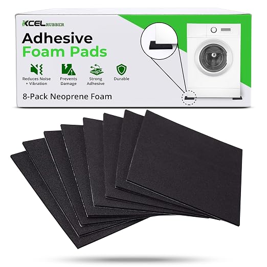 XCEL Anti Vibration Pads Furniture Pads Self Stick Versatile Adhesive Foam by XCEL