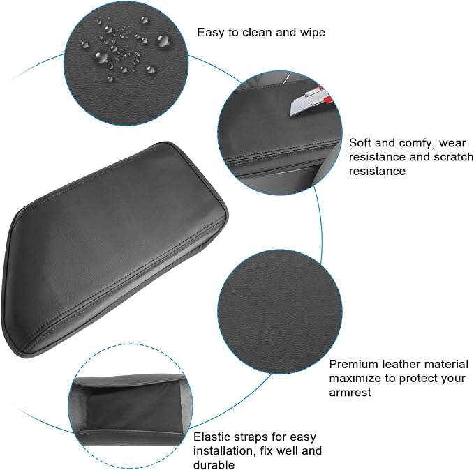 SXCY for 2020-2025 VW Jetta Armrest Cover for Volkswagen Jetta 2025 Armrest - Image 5