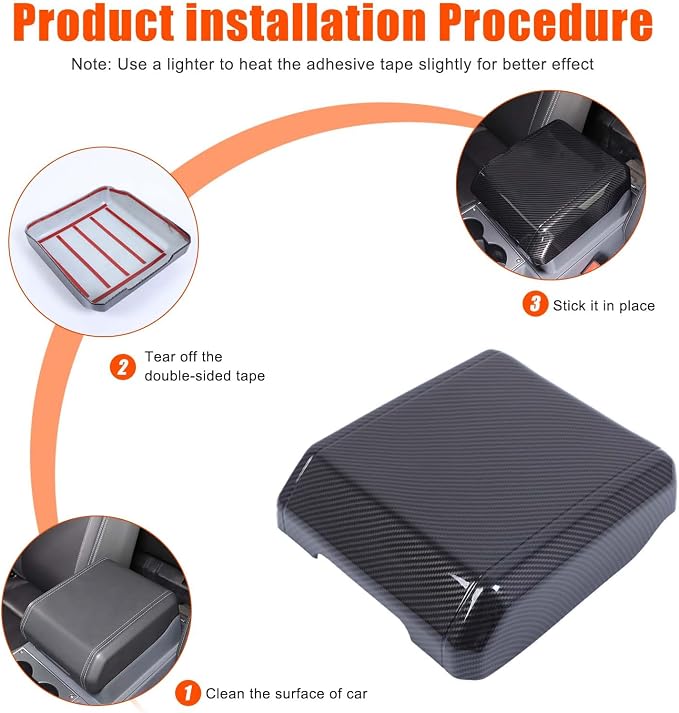 Armrest Box Cover Center Console Pad Compatible - Image 3