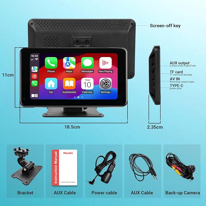 Portable Wireless Apple Carplay Screen - Image 7