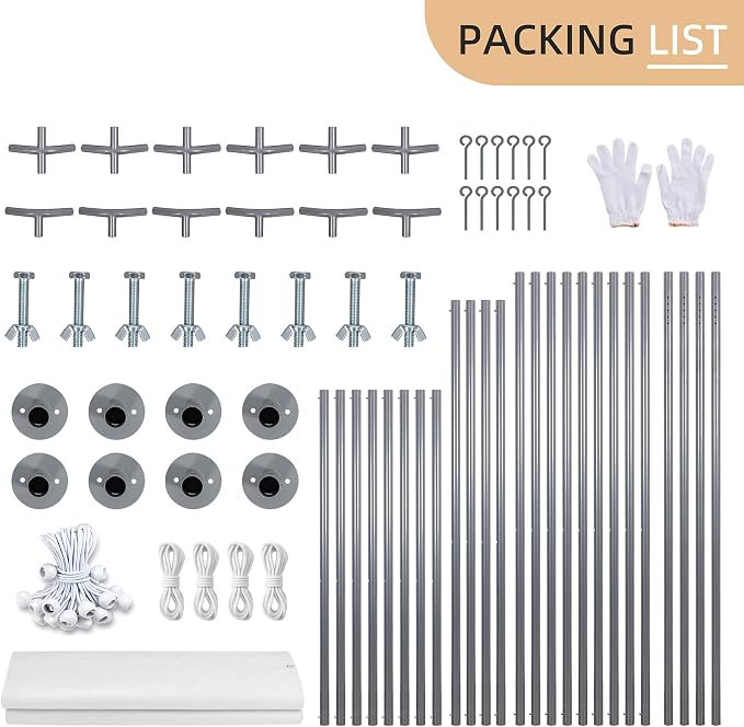 JY QAQA Carport, 10x20 FT Heavy Duty Carport - Image 5