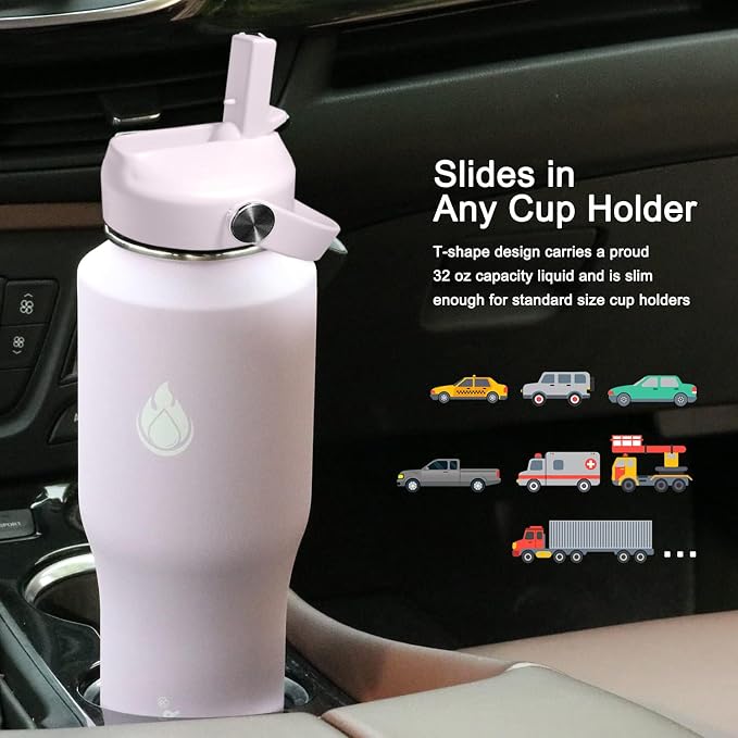 SENDESTAR 32oz Water Bottle Wide Mouth Stainless Steel Vacuum Insulated Double - Image 3